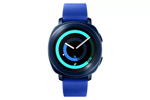 Samsung Gear Sport 3.05 cm (1.2") OLED 42 mm Digital 360 x 360 pixels Touchscreen Blue Wi-Fi GPS (satellite)