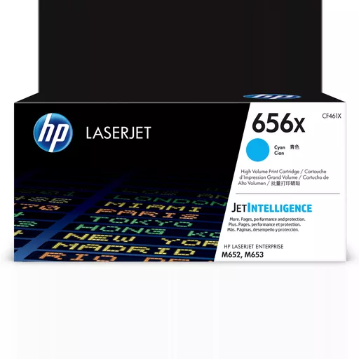 HP CF461X/656X Toner cartridge cyan, 22K pages ISO/IEC 19752 for HP LaserJet M 652