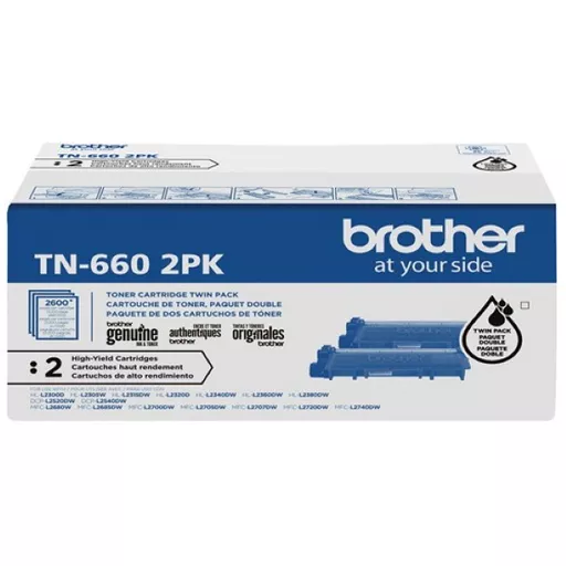 Brother Standard Yld Black Toner Cartridge 2-Pk (2600 Yield Ea)