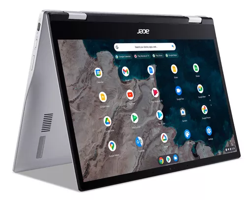 Acer CP513-1HL-S00A Qualcomm Kryo 468 Chromebook 33.8 cm (13.3") Touchscreen Full HD 8 GB LPDDR4x-SDRAM 128 GB Flash Wi-Fi 5 (802.11ac) ChromeOS Silver