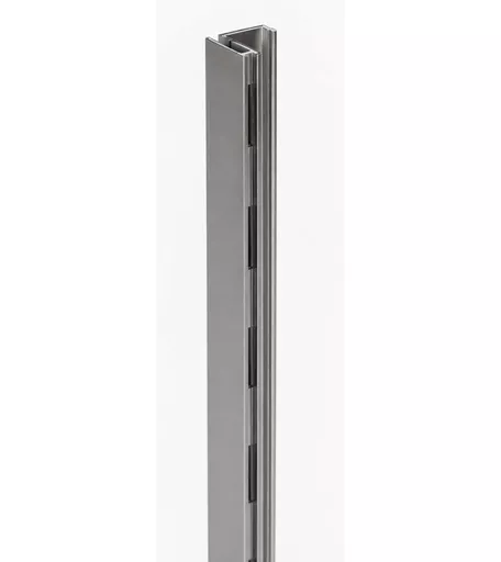 2400mm Aluminium Single Slot Left Hand End Wall Upright for Panels