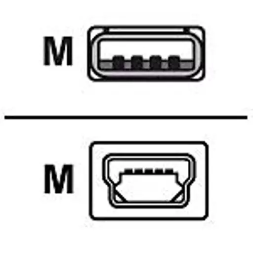 Zebra USB-A to USB mini-B Cable USB cable 1 m USB A Mini-USB B