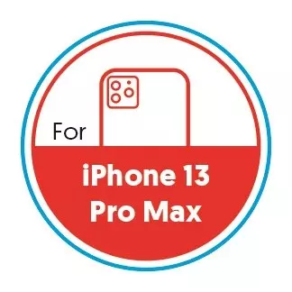 Smartphone Circular 20mm Label - iPhone 13 Pro Max - Red