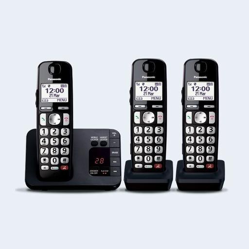 Panasonic KX-TGE823EB telephone DECT telephone Caller ID Black
