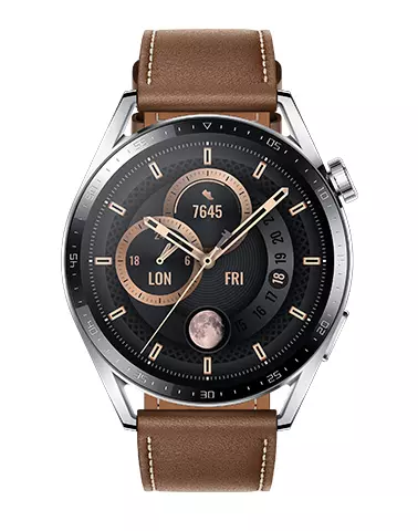 Huawei WATCH GT 3 3.63 cm (1.43") AMOLED 46 mm Stainless steel GPS (satellite)