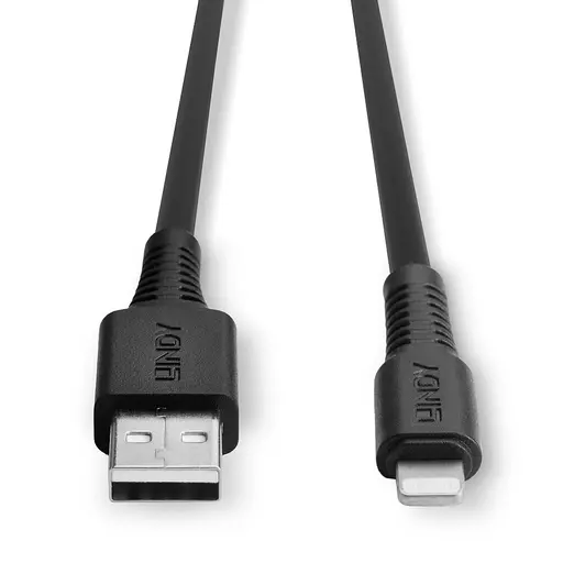 Lindy 0.5m USB to Lightning Cable black