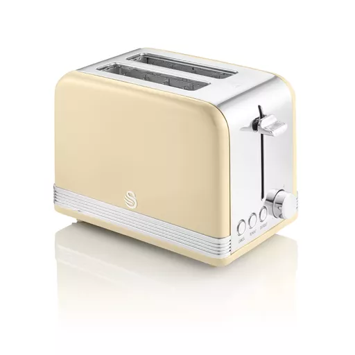 2 Slice Retro Cream Toaster