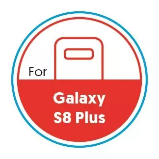 Smartphone Circular 20mm Label - Galaxy S8 Plus - Red