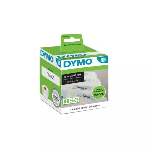 Dymo 99017/S0722460 DirectLabel-etikettes 50mm x 12mm for Dymo 400 Duo/60mm