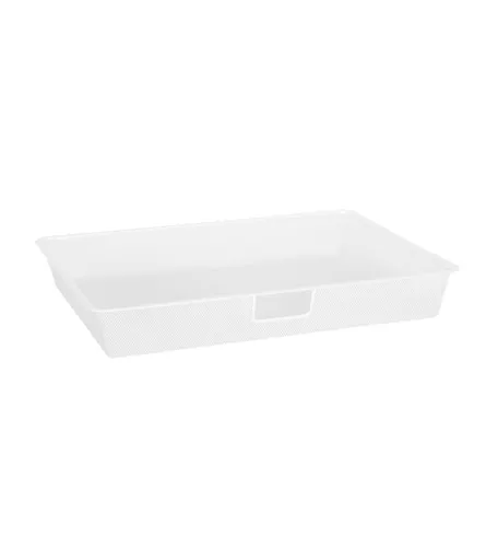 White Gliding Mesh Drawer - 605mm x 430mm x 85mm