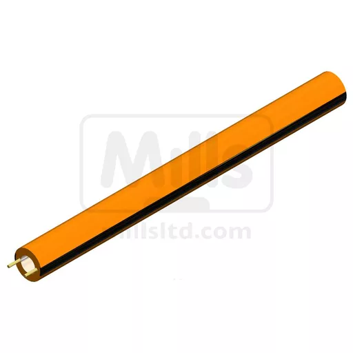 7 / 3.7mm Universal Drop Tube Orange 2x Black Stripe 1000m