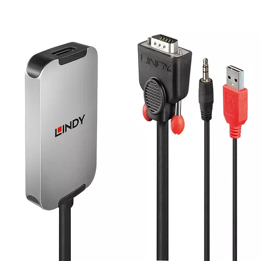 Lindy VGA to DisplayPort 1.2 Converter