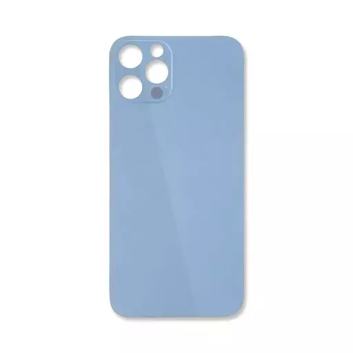 Back Glass (Big Hole) (No Logo) (Pacific Blue) (CERTIFIED) - For iPhone 12 Pro Max