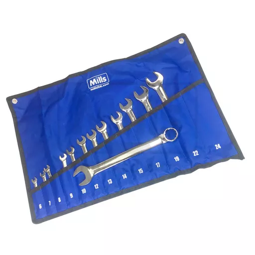 Mills 13 Piece Combination Wrench Set 6-24 mm