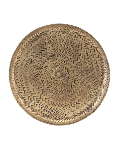 SOLD OUT - Tray, Rattan, Brass finish