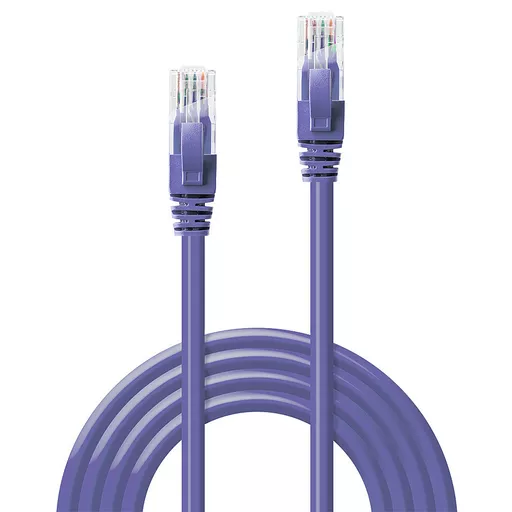 Lindy 3m Cat.6 U/UTP Network Cable, Purple