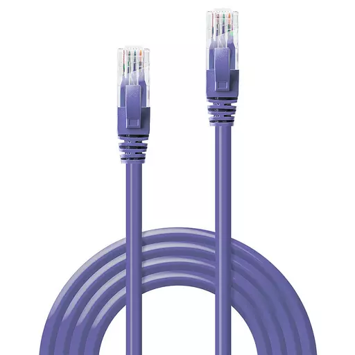 Lindy 3m Cat.6 U/UTP Cable, Purple