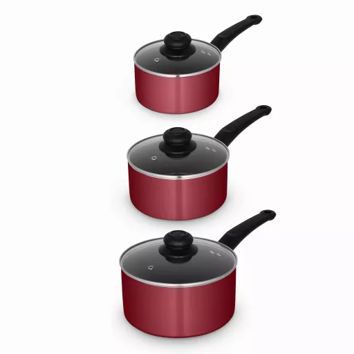 Townhouse 3 Piece Saucepan Set