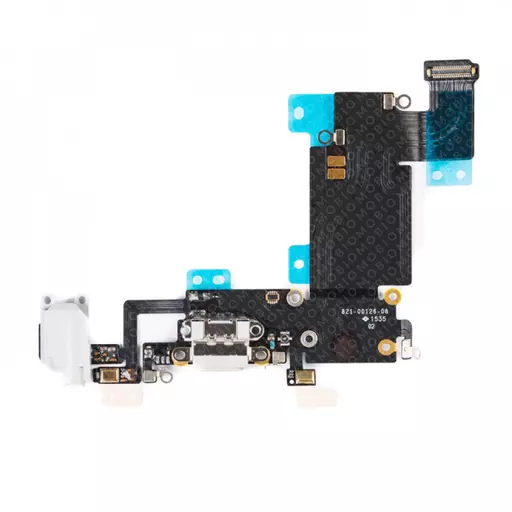 Charging Port Flex Cable (White) (CERTIFIED) - For iPhone 6S Plus