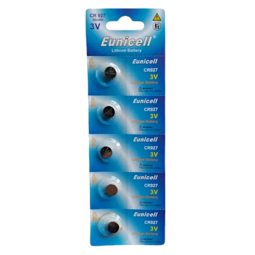 EUNICELL 3V CR927 Button Cell Battery (5 PER CARD)