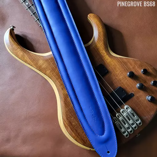 BS68 4" Surfboard Bass Guitar Strap - Cobalt Blue