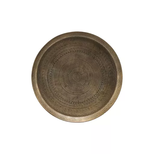 Tray, Jhansi, Antique brass finish
