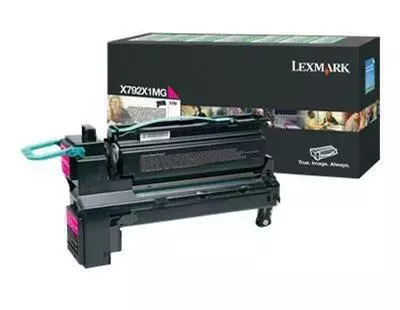 Lexmark X792X1MG Toner cartridge magenta return program, 20K pages ISO/IEC 19798 for Lexmark X 792