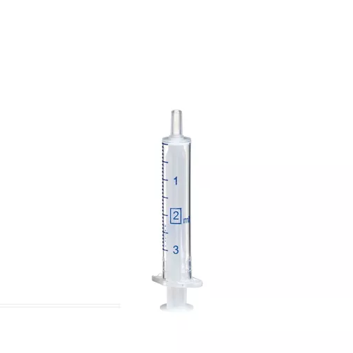Syringes, 2ml, Luer Slip, Plastic PP