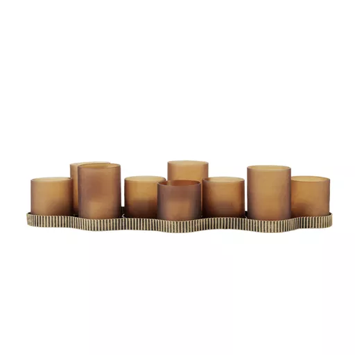Candleholder, Aged Gold
