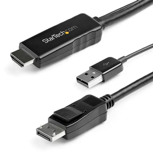 StarTech.com 3 m (9.8 ft.) HDMI to DisplayPort Cable - 4K 30Hz