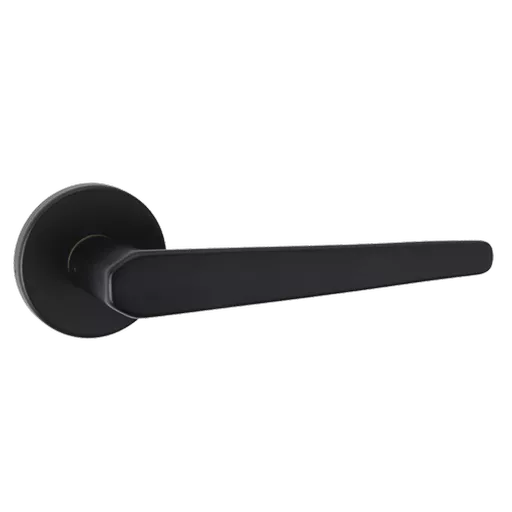 ASEC URBAN Orlando Lever on Round Rose Door Furniture Ebony