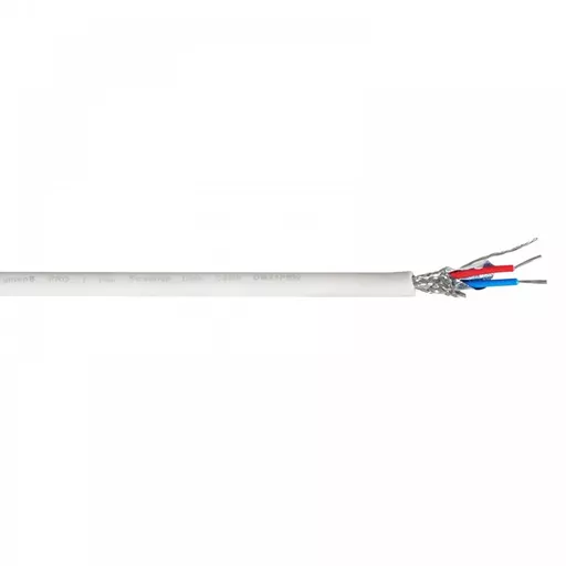 elumen8 PRO Screened 1 Pair DMX Cable, 100m Drum White