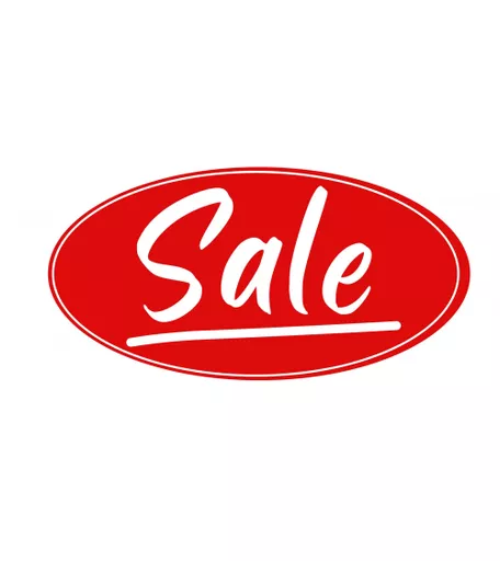 Italic Oval 'Sale' Poster - 711mm x 343mm