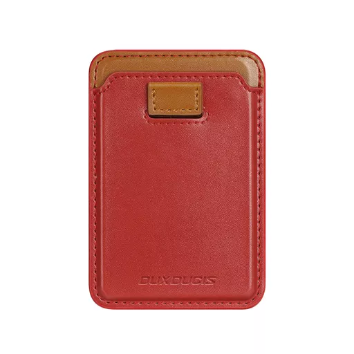 Dux Ducis - MagSafe Magnetic Leather Wallet for all iPhone 15 Series, iPhone 14 Series, iPhone 13 Series & iPhone 12 Series - Red