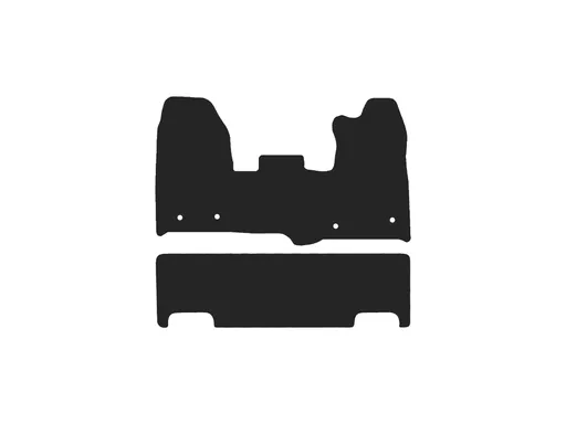 Ford Transit Custom Crew Cab with Double Door 2018-2023 3mm Rubber Mats