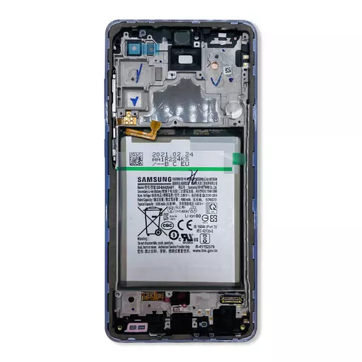 OLED Screen Assembly + Battery (Service Pack) (Violet) - Galaxy A72 (A725) / A72 5G (A726)