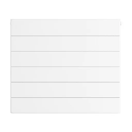 Flat Cover Plate with Lines 600 x 700 Gloss White
