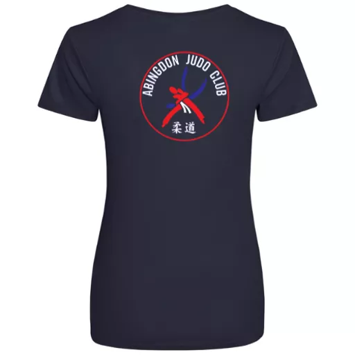 AbingdonJudoClub_LadiesJustCoolT-Shirt_FrenchNavy_Back.png