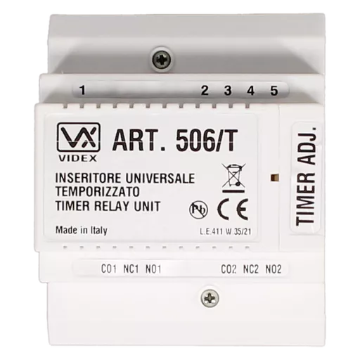 VIDEX 506T 12V/24V AC/DC Relay With Timer