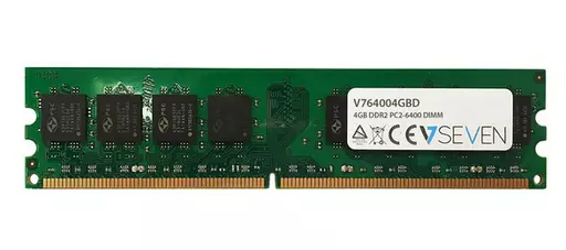 V7 4GB DDR2 PC2-6400 800Mhz DIMM Desktop Memory Module - V764004GBD