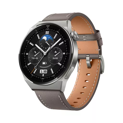 Huawei WATCH GT 3 Pro 3.63 cm (1.43") AMOLED 46 mm Digital 466 x 466 pixels Touchscreen 4G Titanium GPS (satellite)