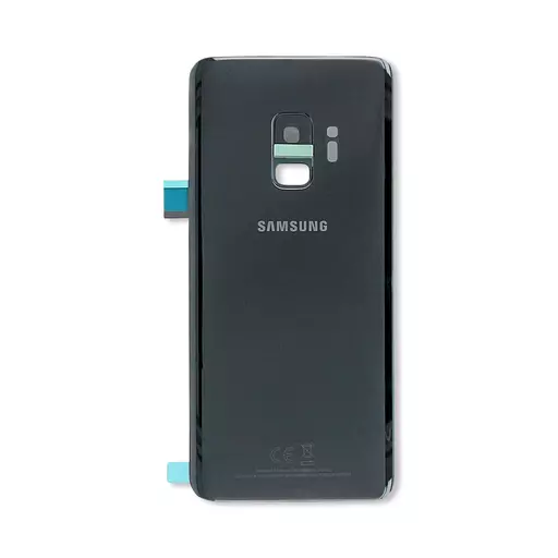 Back Cover w/ Camera Lens (Service Pack) (Midnight Black) - For Galaxy S9 (G960)