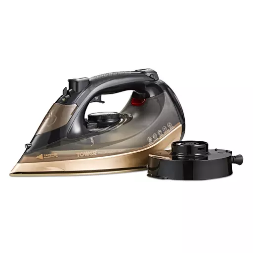Ceraglide 2800W 360 Cord Cordless Steam Iron Black and Gold