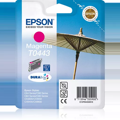 Epson C13T04434010/T0443 Ink cartridge magenta, 420 pages ISO/IEC 24711 13ml for Epson Stylus C 64/84