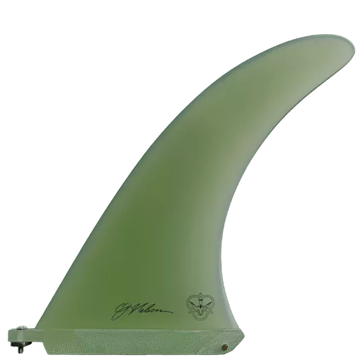 Flying Diamonds C J Nelson Power Flex Single Fin 10" - Clear Volan