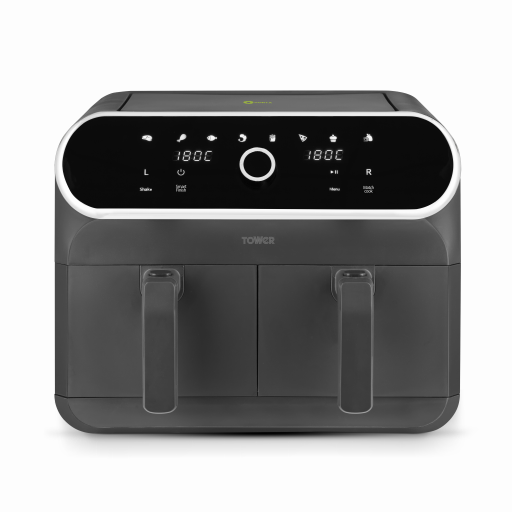 Tower Elite 8 Litre Dual Basket Air Fryer Graphite