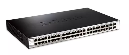 D-Link DGS-1210-52 network switch Managed L2 Gigabit Ethernet (10/100/1000) 1U Black