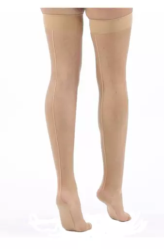 Sexy Black, Red, Nude or White Cuban Heel Seamed Stockings