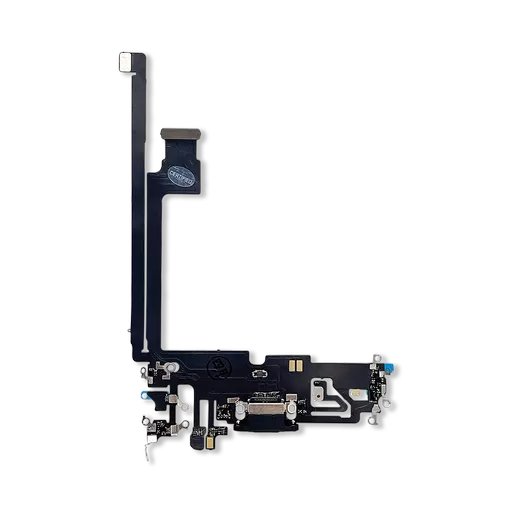 Charging Port Flex Cable (Black) (CERTIFIED - Aftermarket) - For iPhone 12 Pro Max