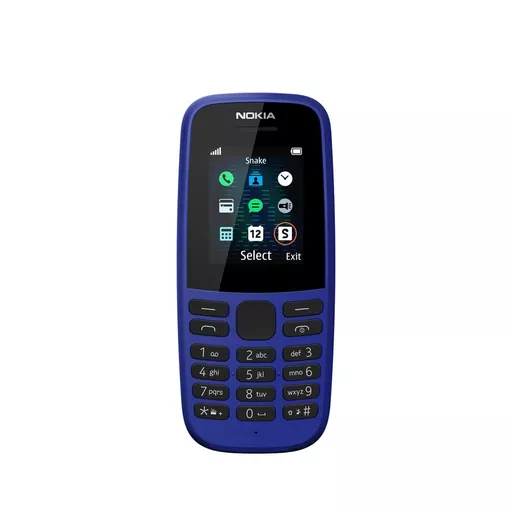Nokia 105 (2019 edition) 1.77 Inch UK SIM Free Feature Phone (Single SIM) – Blue
